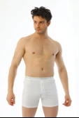 Erkek Elastanlı Biyeli Beyaz Boxer Şort 880 thumbnail 1