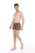 Erkek Renkli Emoji Desenli Dijital Boxer 796 - 3