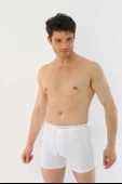 Erkek Elastanlı Biyeli Beyaz Boxer Şort 880 thumbnail 6