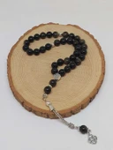 Golden & Siyah Obsidyen Taşı 33lük Tesbih 10mm (36015) thumbnail 4