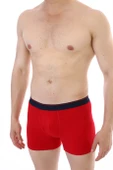 Erkek Elastanlı Cepli Kırmızı Boxer 888 thumbnail 7