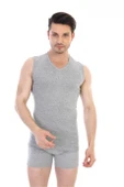 Erkek Ribana V Yaka Kolsuz Gri Atlet 921 thumbnail 1