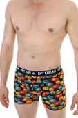 Erkek Renkli Emoji Desenli Dijital Boxer 796 - 8