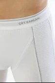 Erkek Elastanlı Biyeli Beyaz Uzun Boxer 855 thumbnail 8