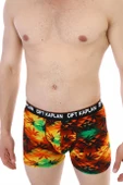 Erkek Renkli Yaprak Desenli Dijital Boxer 796 - 6