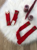 Kız Çocuk 2 Adet Meyve Figürlü 1/5 Yaş Çorap - 1