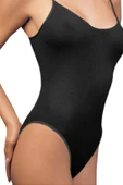 Kadın İnce Askılı Siyah Body 760 - 1
