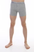 Erkek Elastanlı Biyeli Gri Melanj Boxer Şort 880 thumbnail 6