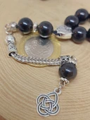 Golden & Siyah Obsidyen Taşı 33lük Tesbih 10mm (36015) thumbnail 3