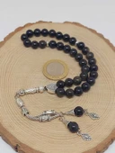 Golden & Siyah Obsidyen Taşı 33lük Tesbih 8mm (1250) thumbnail 6