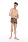 Erkek Renkli Emoji Desenli Dijital Boxer 796 - 5