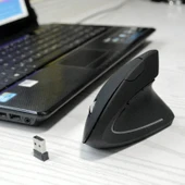 Monozone Yeni Nesil Kablosuz Ergonomik Dikey Mouse PC Gamer Usb Bilek Destekli Vertical Gamer Mouse - 7