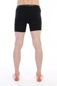 Erkek Elastanlı Biyeli Siyah Uzun Boxer 855 - 6