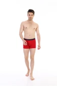 Erkek Elastanlı Cepli Kırmızı Boxer 888 thumbnail 2