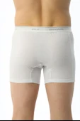 Erkek Elastanlı Biyeli Beyaz Boxer Şort 880 thumbnail 8