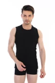Erkek Ribana Kolsuz Spor Siyah Atlet 920 - 1