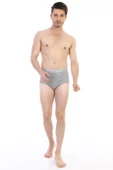Erkek Ribana Klasik Gri Melanj Slip 860 - 1