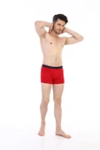 Erkek Elastanlı Cepli Kırmızı Boxer 888 thumbnail 4