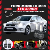 Ford Mondeo MK4 2007-2014 Uzun Far Uyumlu Şimşek Etkili Led Xenon Premium Series H1 thumbnail 1