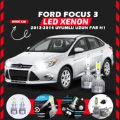 Ford Focus 3 2012-2014 Uzun Far Uyumlu Şimşek Etkili Led Xenon Performance Series H1 thumbnail 1
