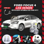 Ford Focus 4 2018-2024 Sis Farı Uyumlu Şimşek Etkili Led Xenon Performance Series H11 thumbnail 6