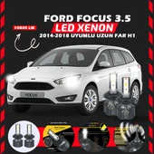 Ford Focus 3.5 2014-2018 Uzun Far Uyumlu Şimşek Etkili Led Xenon Premium Series H1 thumbnail 7