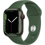 Apple Watch Series 7 Gps + Cellular, 41MM Yeşil Alüminyum Kasa ve Yeşil Spor Kordon - MKHT3TU/A - 1