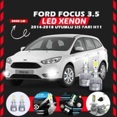 Ford Focus 3.5 2014-2018 Sis Farı Uyumlu Şimşek Etkili Led Xenon Performance Series H11 thumbnail 1