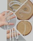 Selenit Taşı 99luk Tesbih 4mm (24085) thumbnail 1