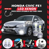 Honda Civic FE1 2022-2024 Sis Farı Uyumlu Şimşek Etkili Led Xenon Performance Series H9005 thumbnail 1