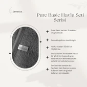 Pure Basic Pamuklu Havlu Seti 50x85 70x140 - 11