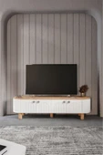 Venüs Vns Modüler Mebran Kapak. Duru  Tv Sehpas180 Cm Perast Oval Tv Ünitesi - 1