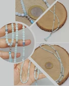 Akuamarin Taşı 99luk Tesbih 4mm (8980) - 1