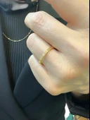 22 Ayar Altın Merdiven Ajda Yüzük Alyans Çok Şık thumbnail 2