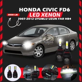 Honda Civic FD6 2007-2012 Uzun Far Uyumlu Şimşek Etkili Led Xenon Light Series HB4 thumbnail 1