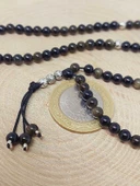 Golden & Siyah Obsidyen Taşı 99luk Tesbih 4mm (24290) thumbnail 3