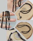 Golden & Siyah Obsidyen Taşı 99luk Tesbih 4mm (24290) thumbnail 1