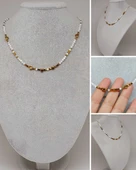 Dream Serisi Ay Taşı 3mm Kolye (44385) - 1