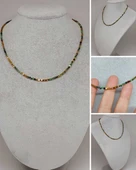 Dream Serisi Anyolit (Rubizoit- Rubyzoisit) Taşı 3mm Kolye (45936) thumbnail 1