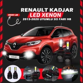 Renault Kadjar 2015-2020 Sis Farı Uyumlu Şimşek Etkili Led Xenon Light Series H8 thumbnail 1