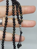 Golden & Siyah Obsidyen Taşı 99luk Tesbih 4mm (24290) thumbnail 2