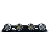 Off-Road Sis Lambası Yuvarlak Siyah 12x4 Led 12-24v Set - 1