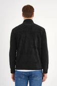 Siyah Polar Sweatshirt Erkek Dik Yaka - 3
