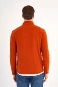 Turuncu Polar Sweatshirt Erkek Dik Yaka - 3