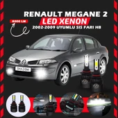 Renault Megane 2 2002-2009 Sis Farı Uyumlu Şimşek Etkili Led Xenon Light Series H8 thumbnail 1