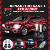Renault Megane 4 2016-2021 Uzun Far Uyumlu Şimşek Etkili Led Xenon Pro Series H7 - 1