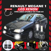 Renault Megane 1 1995-2003 Sis Farı Uyumlu Şimşek Etkili Led Xenon Premium Series H1 thumbnail 1