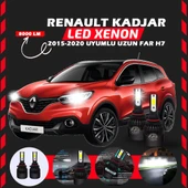Renault Kadjar 2015-2020 Uzun Far Uyumlu Şimşek Etkili Led Xenon Light Series H7 - 1