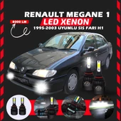 Renault Megane 1 1995-2003 Sis Farı Uyumlu Şimşek Etkili Led Xenon Light Series H1 thumbnail 1