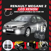 Renault Megane 2 2002-2009 Sis Farı Uyumlu Şimşek Etkili Led Xenon Premium Series H8 - 1